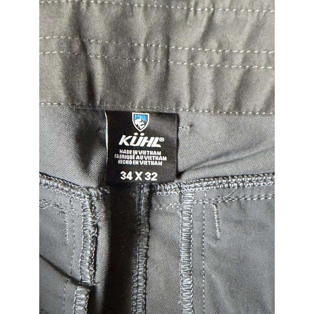 Kuhl Resistor Chino Pants Mens 34x32 Gray Stretch Pockets Hiking Outdoors - Picture 9 of 9